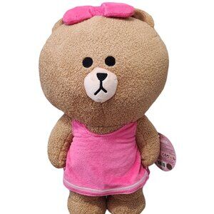 GUND Line Friends Standing Choco Girl Bear 14" Plush Plushie Figure NWT